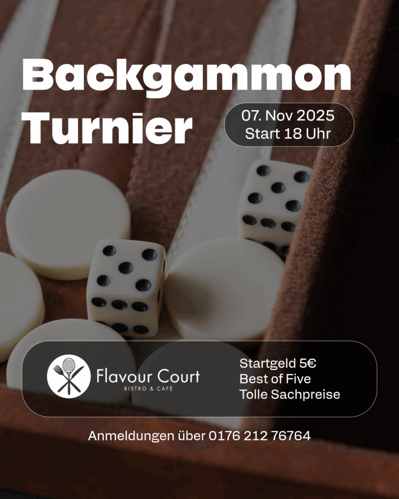 Flavour Court - Backgammon Turnier in Hamburg
